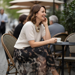Icone™ TimelessSet - Mode Casual Feest Korte Mouw Rok Tijdloos Set