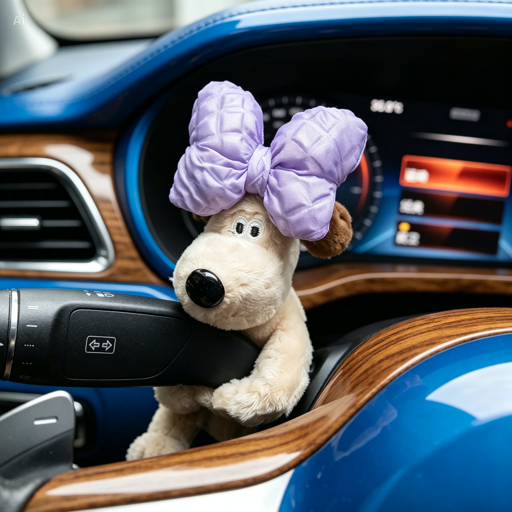 Kletshuts™ PuppyCar 1+1 GRATIS - Schattige Pluche Puppy Signaal Schakelaar Speelgoed Auto