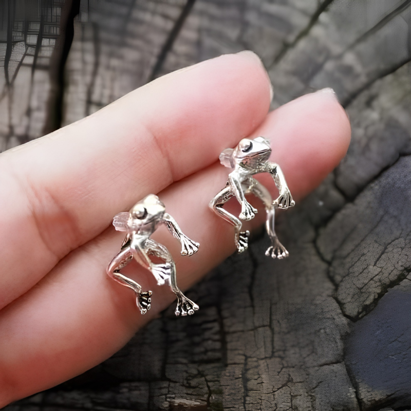 Jewelance™ FrogEarrings 1+1 GRATIS: Schattige Temperament Kikker Stud Oorbellen