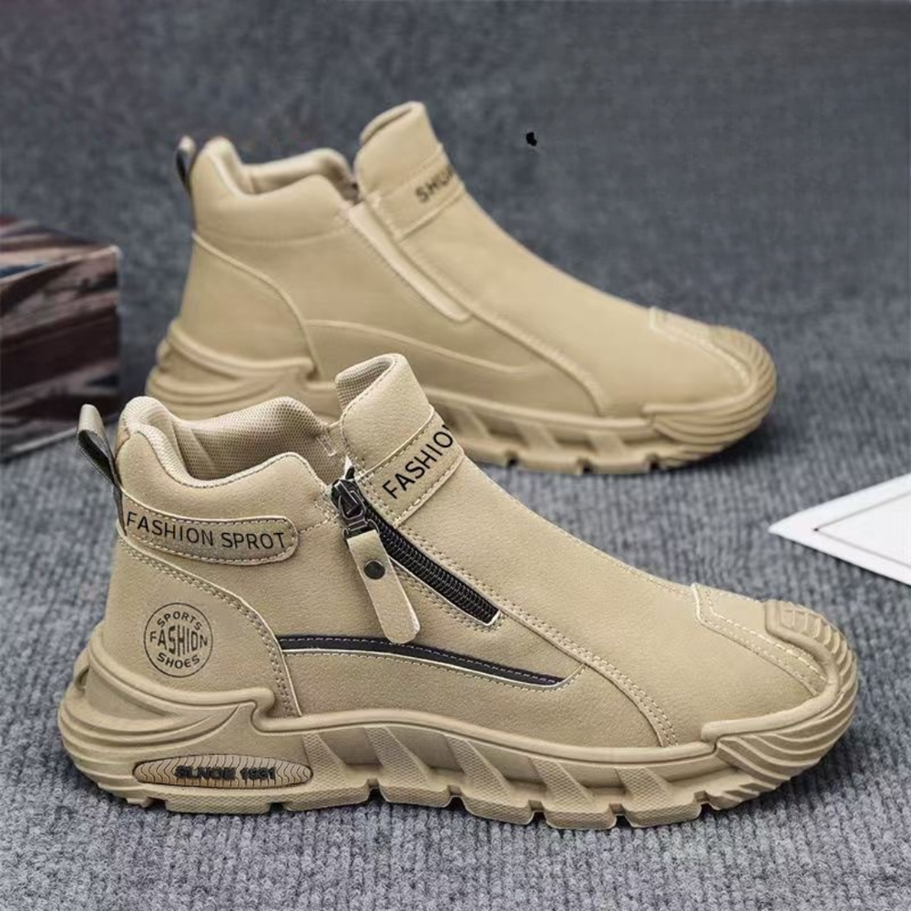 Happy™ OutdoorShoes: Zijkant Rits Wandel Openlucht Schoenen Voor Mannen