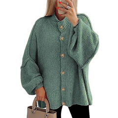 Icone™ CozyCardigan - Gezellige Gebreide Hoge Hals Over-Groot Cardigan