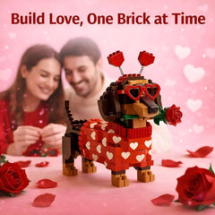 Kletshuts™ DachshundBlocks - Miniatuur DIY Teckel Blokken Gebouw Set