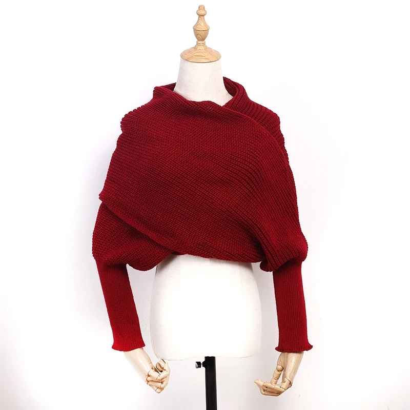 Icone™ ScarfSweater: Stijlvolle 2-In-1 Omvormbare Warme Sjaal Trui