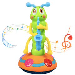 Kletshuts™ CaterpillarToy: Interactieve Lichten En Muziek Rups Kinderen Spelen Speelgoed