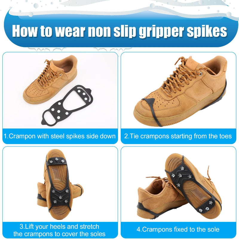 ShoeGrips 1+1 GRATIS: Duurzame Antislip Beveiligde Buitenschoen Grip