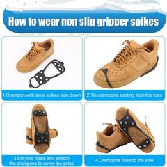 ShoeGrips 1+1 GRATIS: Duurzame Antislip Beveiligde Buitenschoen Grip