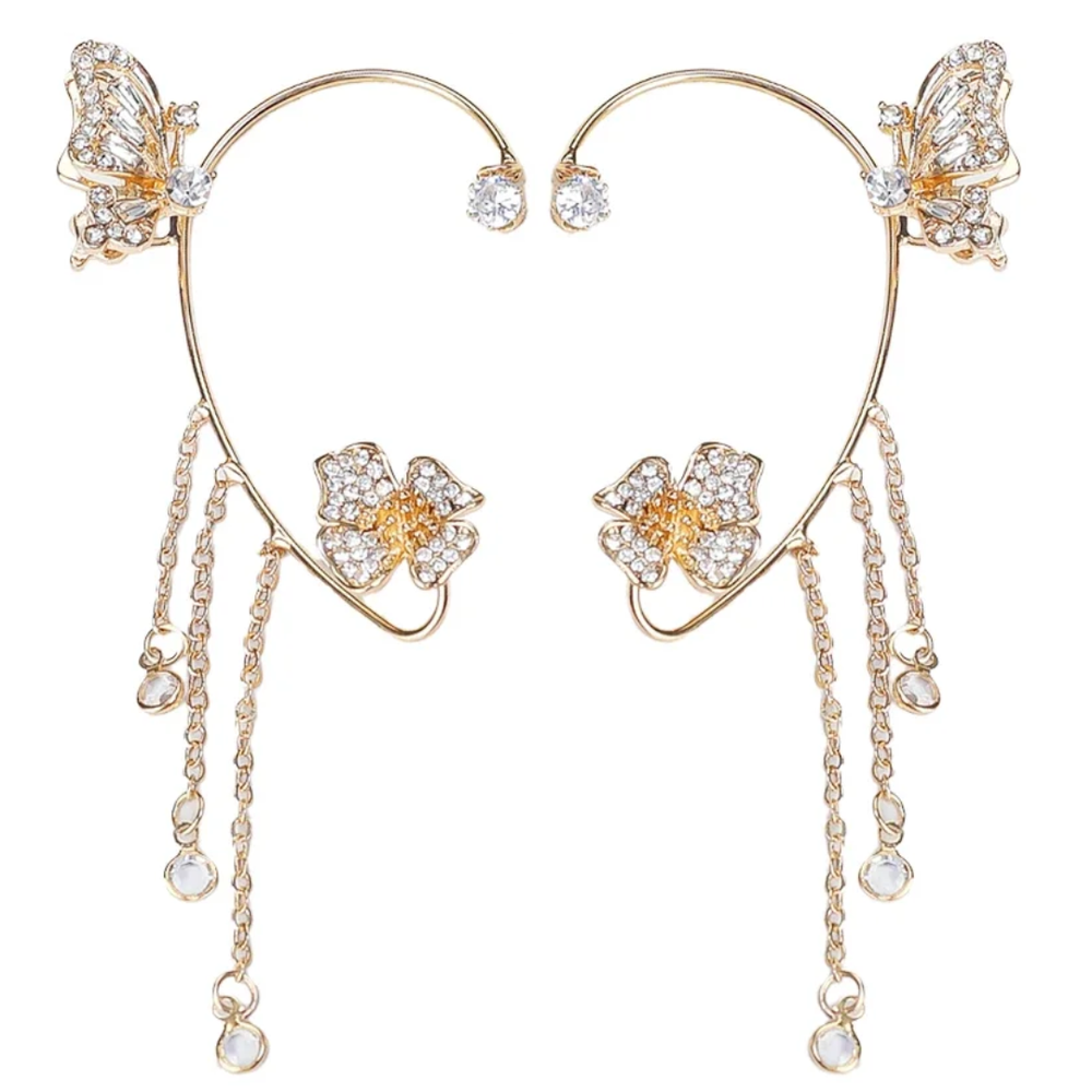 Jewelance™ EarCuffs 1+1 GRATIS: Luxe Mode Vlinder Zirkoon Kwast Oor Manchetten
