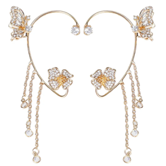 Jewelance™ EarCuffs 1+1 GRATIS: Luxe Mode Vlinder Zirkoon Kwast Oor Manchetten
