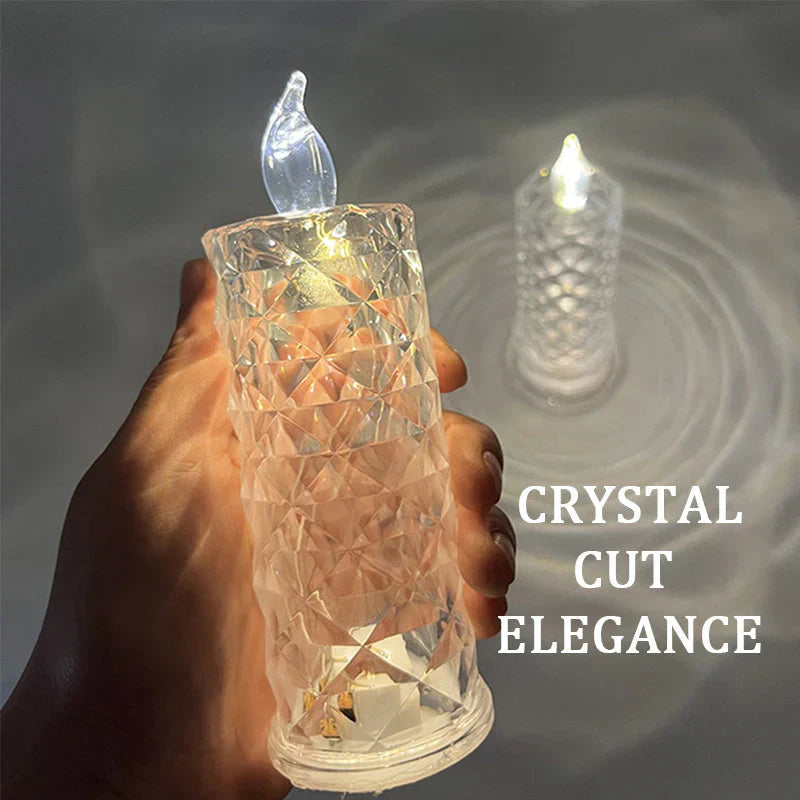 Ledsen™ CrystalCandle 1+1 GRATIS: Elegant Kristal Kaars Geïnspireerd LED Tafel Licht