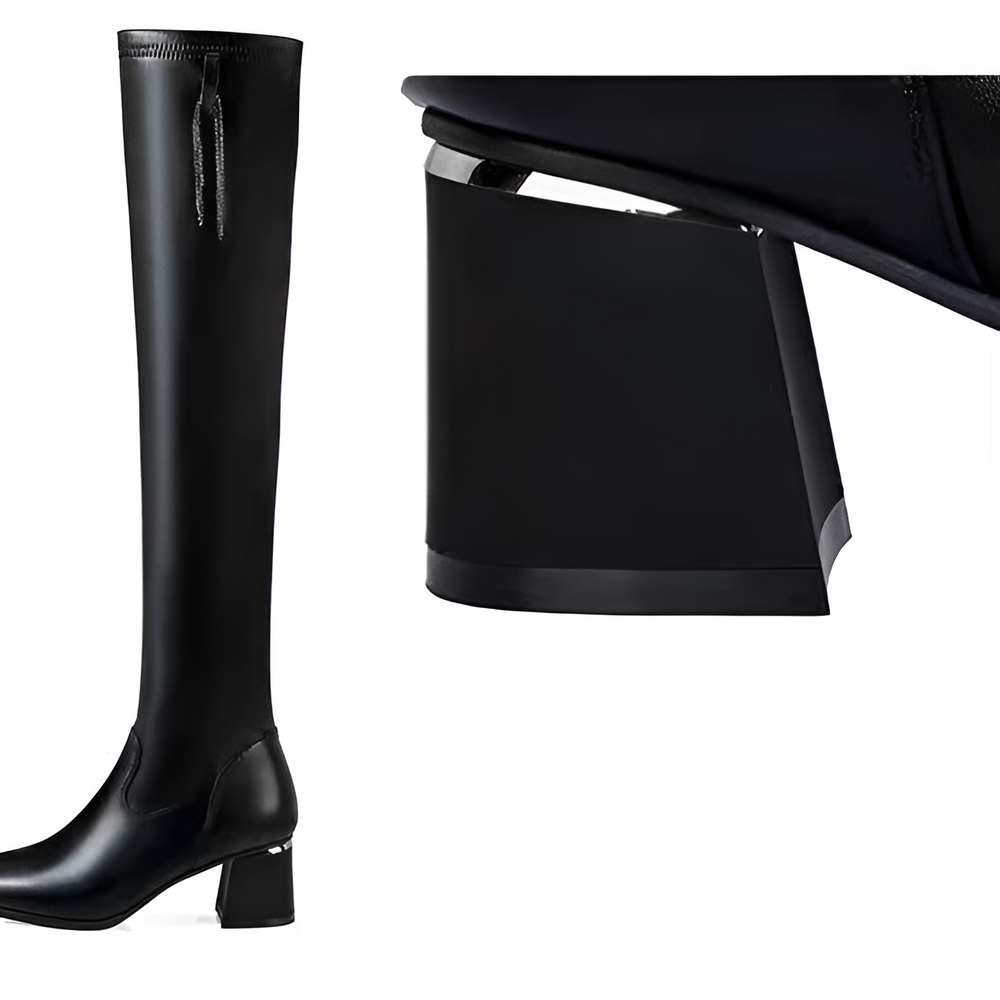 Happy™ HighBoots: Warme Stretch Antislip Slim Fit Hoge Laarzen