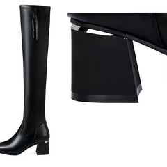 Happy™ HighBoots: Warme Stretch Antislip Slim Fit Hoge Laarzen