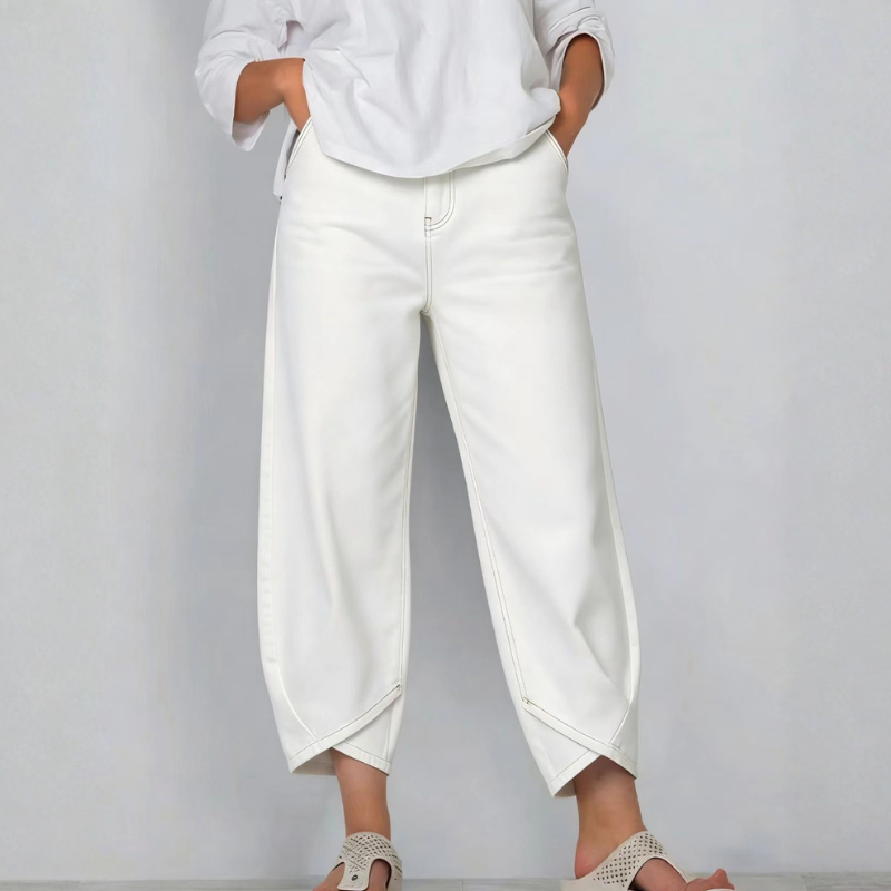 Icone™ UniqueJeans: Unieke Asymmetrische Type Wijde Been Jeans