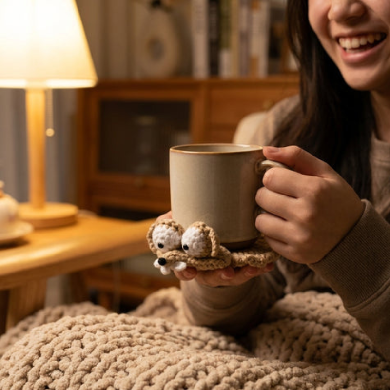 Globetrek° CrochetCoaster 1+1 GRATIS: Grappige Eekhoorn Haak Onderzetter
