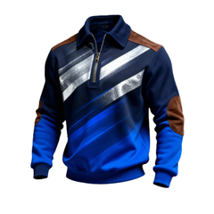 Icone™ CollaredSweatshirt: Stijlvolle Toevallig Halve-Rit Kraag Sweatshirt