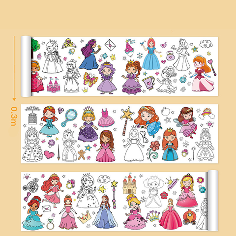 Kletshuts™ ColoringRolls  1+1 GRATIS: Kinderen Creatieve DIY Papieren Teken- En Kleurrollen