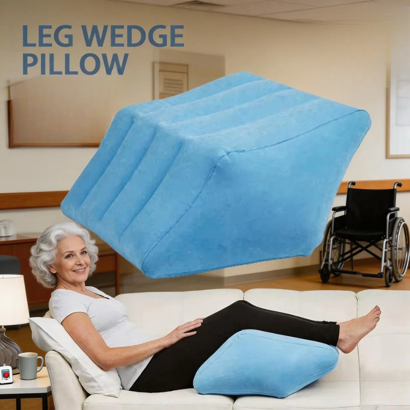 ElevationPillow: Opblaasbaar Beensteun Comfortabel Elevatie Kussen