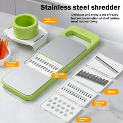 Globetrek° VeggieCutter: 5-In-1 Veilig Keuken Snijmachine Groente Snijder Set