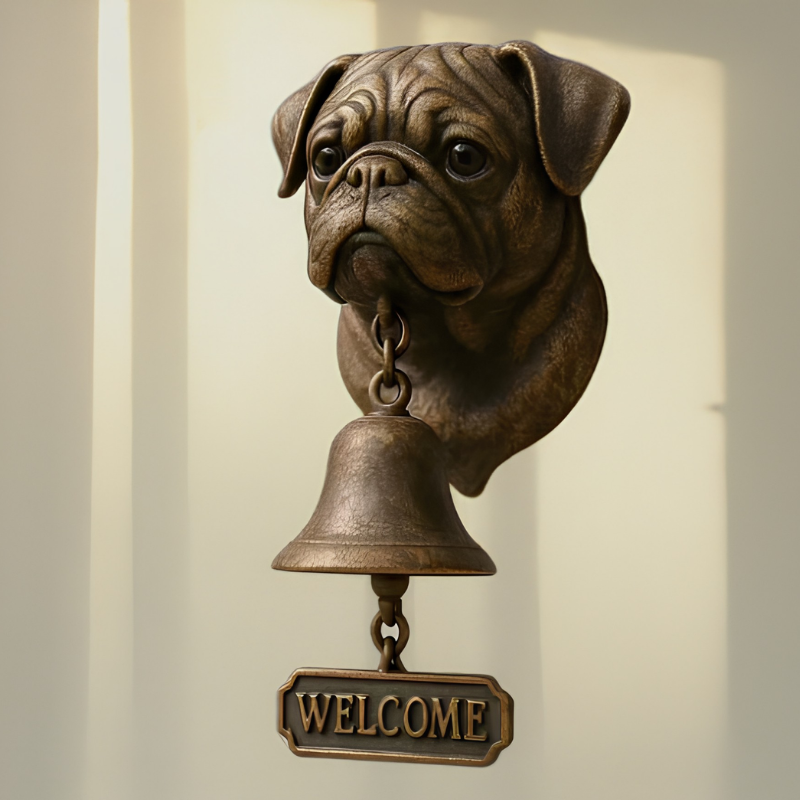 DogDoorbell – Charmante Rustieke En Vintage Stijl Decor Welkom Thuis Honddeurbel