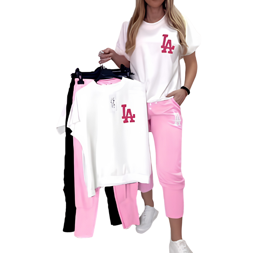 Icone™ ComfyOutfit: Toevallig Zachte Ademende Dagelijkse Comfortabele Stijlvolle Outfit Set