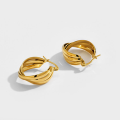 Jewelance™ LuxeHoops 1+1 GRATIS: Luxe Minimalistische Elegante Mode Hoepel Oorbellen