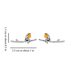 Jewelance™ BirdEarrings 1+1 GRATIS: Mode Roodborstje Vogel Neergestreken Op Een Takje Stud Oorbellen
