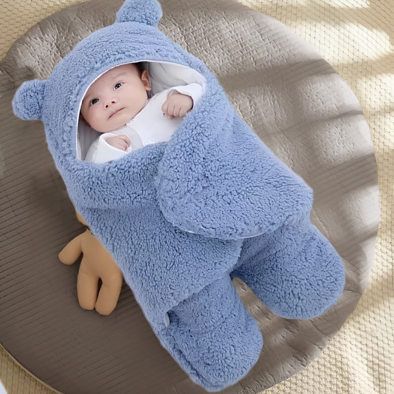 Kletshuts™ BabySwaddle: Ultra-Zachte Veilige Baby Inbakeren Slaapzak