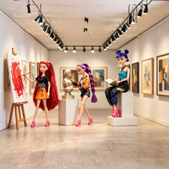 Kletshuts™ CharacterDolls: K-Pop Vrouwelijke Karakter Jager Speelgoed Poppen Set