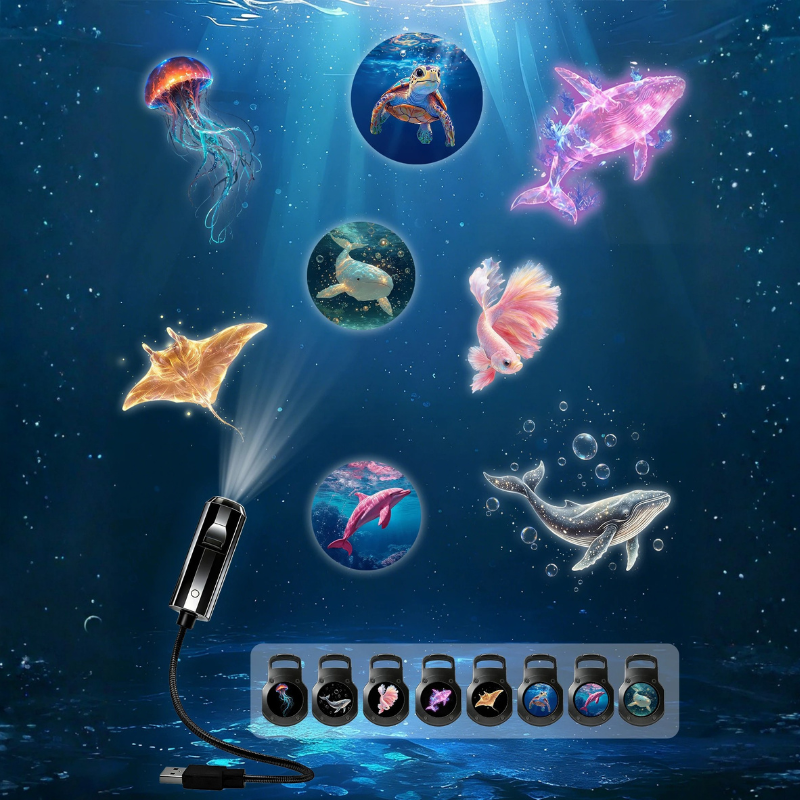 Ledsen™ ProjectorLamp 1+1 GRATIS: Marine Leven Dieren Compacte Projector Mini Nachtlamp