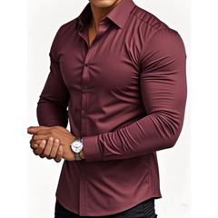 Icone™ ClassicPolo: Heren Lang Mouw Knoop- Omlaag Klassiek Polo Shirt