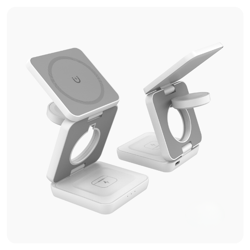 Holder360° MultiCharger: Multifunctioneel Opvouwbaar Magnetisch Oplaad Standaard