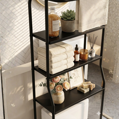 GlideHold® BathroomShelf: Stijlvolle Minimalistische 3-Laagse Badkamerplank
