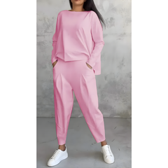 Icone™ CasualOutfit: Dames Lange Mouwen En Broek Twee-Delige Casual Outfit