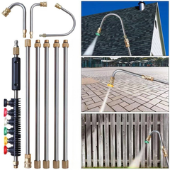 Cleaner Pro° MultiSpray: Multifunctionele Hoge Druk Power Extension Nozzle Set