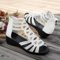 Happy™ FashionSandals - Elegante Mode Wedge Sandalen Met Achterrits