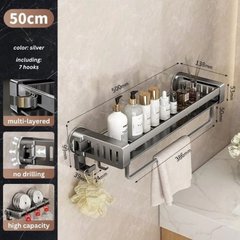 GlideHold® ShelfRack: Badkamer Douche Opbergrek En Organizer Plank