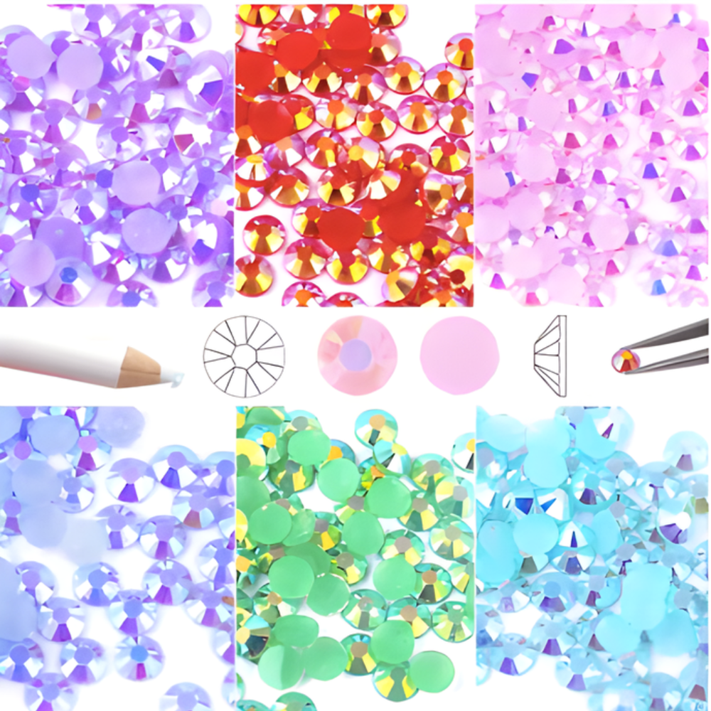 Kletshuts™ FlatRhinestones: Levendige Creatieve DIY Hars Platte Rhinestones