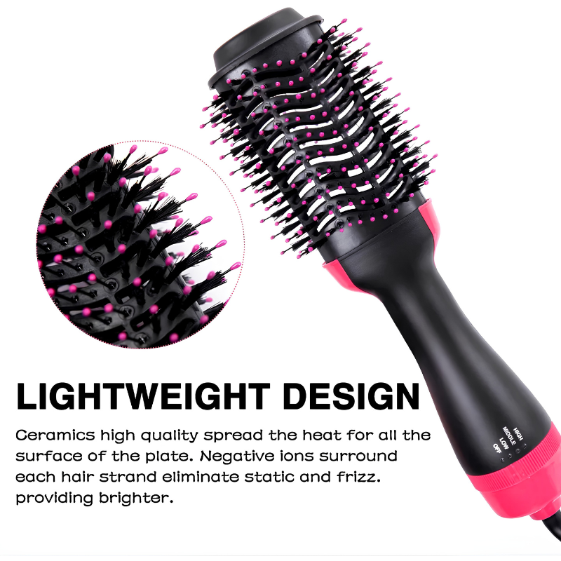 Rose® VolumeBrush: 2-In-1 Föhnen-Styling En Volumeborstel