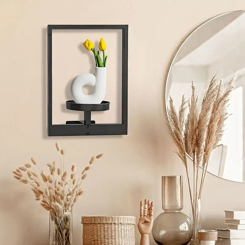 GlideHold® PlantFrame: Eenvoudige Installatie Decoratief Modern Plantenframe Wand