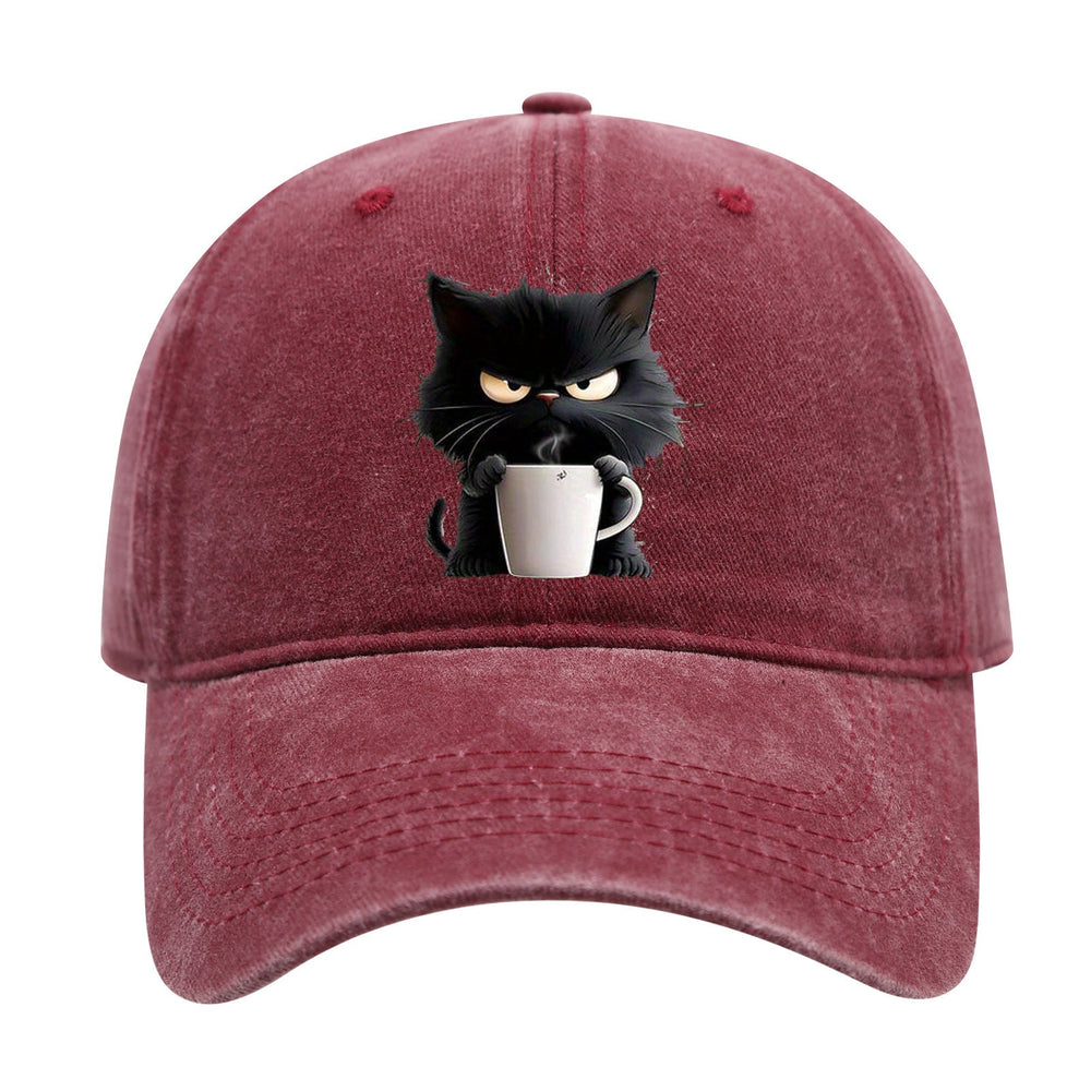 Icone™ CatCap 1+1 GRATIS: Stijlvol Casual Zwarte Baseball Speelse Kat Cap Ontwerp
