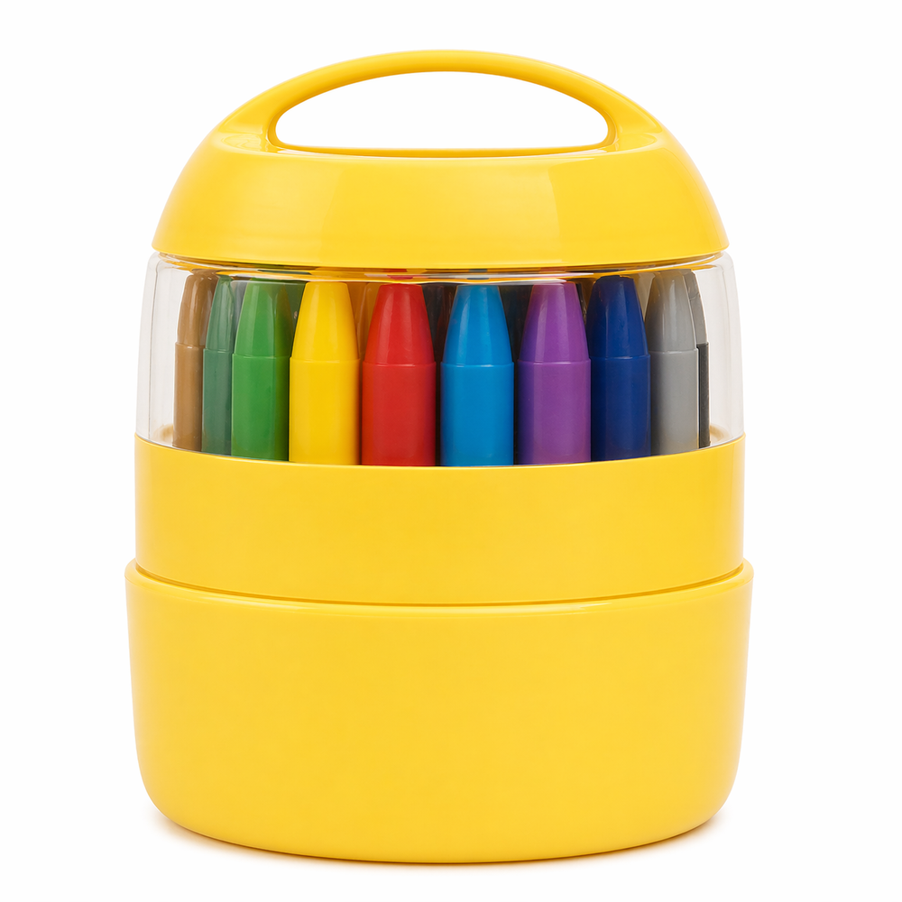 Kletshuts™ JumboCrayons: Kindvriendelijke Creatieve Gladde Kleur Jumbo Krijtjes