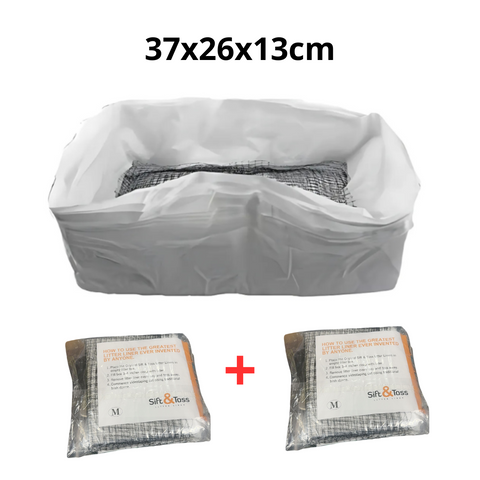 Catfri® WasteFilter 1+1 GRATIS: Herbruikbare Katten Zwerfafval Voeringen Voor Het Verwijderen Van Afval