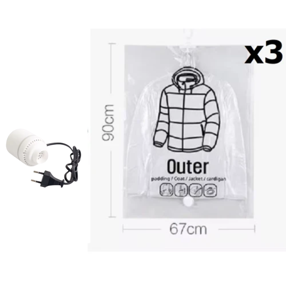 Icone™ SpaceCompress: Hangende Vacuum Opbergzakken