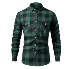 Icone™ CheckeredShirt: Stijlvol Toevallig Pastelroze Geruit Shirt