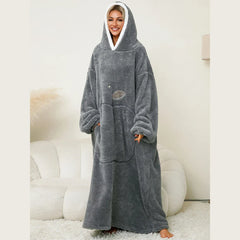 Icone™ BlanketHoodie: Pluche Overgroot Voor Alle-Dag Warmte Deken Hoodie