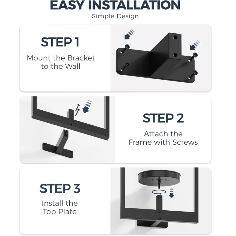 GlideHold® PlantFrame: Eenvoudige Installatie Decoratief Modern Plantenframe Wand