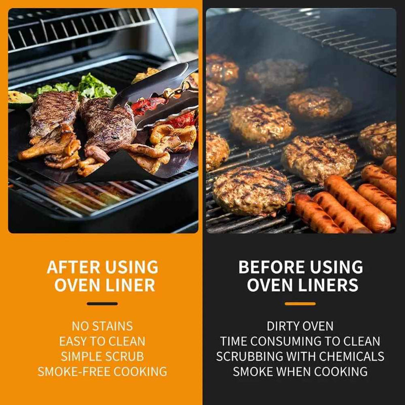 Globetrek° GrillMat – Anti-Aanbak BBQ Grillmatten Met Gemakkelijk Snijden Doos
