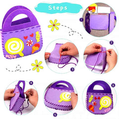 Kletshuts™ CreativeBag: Kids DIY Naaien En Knutselen Creatieve Tas Kit