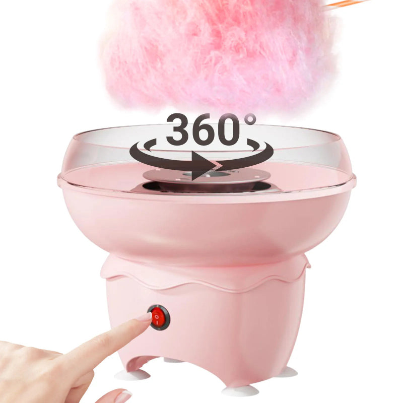 Globetrek° CandyCloud: Elektrisch Eenvoudig Naar Gebruik Zoet Traktatie Katoen Snoep Maker