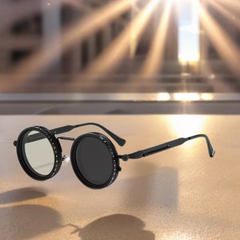 AdjustableSunglass: Fel Tot Weinig Licht Verstelbare Dimmende Zonnebril Met Etui