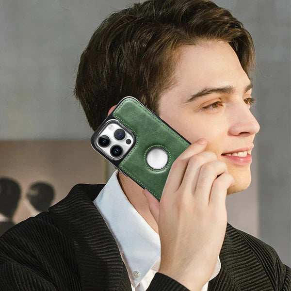 ClassyCase – Volledige Bescherming Klassiek Elegant iPhone Stijlvol Hoesje